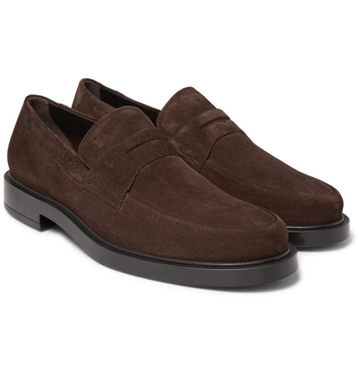 Photo: Tod's - Suede Penny Loafers - Men - Brown