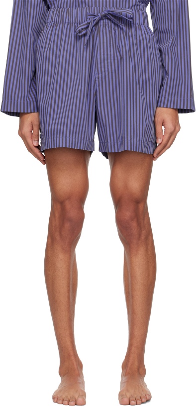 Photo: Tekla Blue Oversized Pyjama Shorts