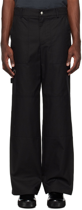 Photo: (di)vision Black Knee Patch Trousers