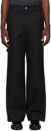 (di)vision Black Knee Patch Trousers