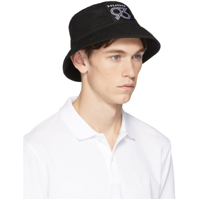 Hugo: Black Patch Bucket Hat