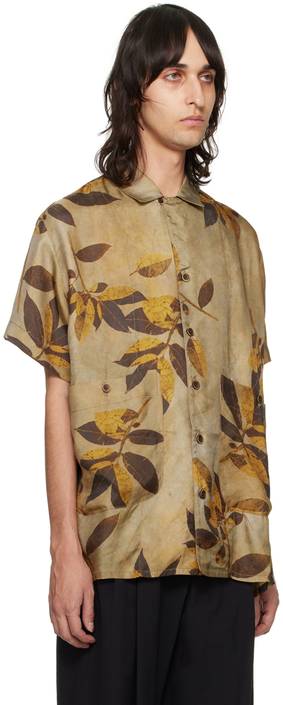 UMA WANG Tan Terry Shirt