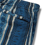Beams Plus - Printed Cotton Shorts - Storm blue
