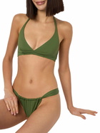 MC2 Saint Barth Woman Triangle Bralette Military Top Gaia