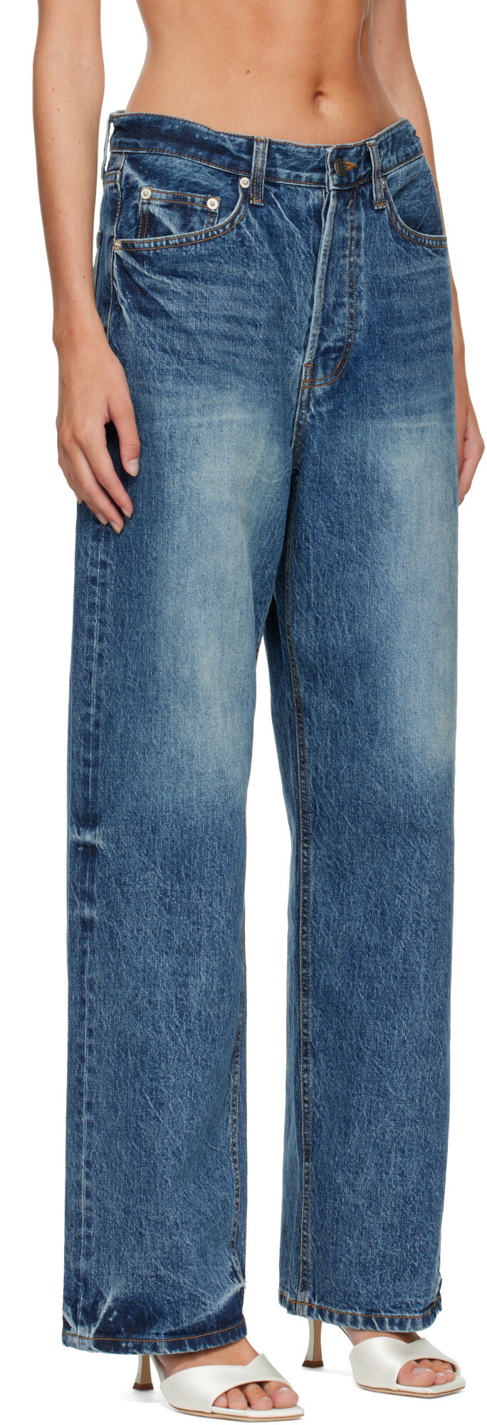 R2W Blue Edric Straight Jeans