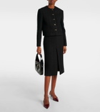 Gucci Wool-blend tweed midi skirt