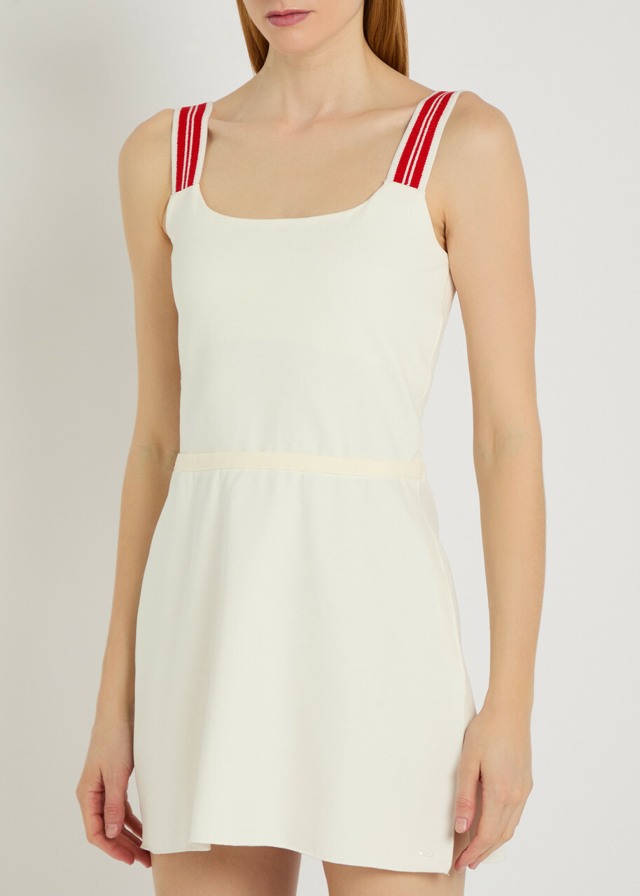 Spence Court Piqué Ponte Mini Dress White