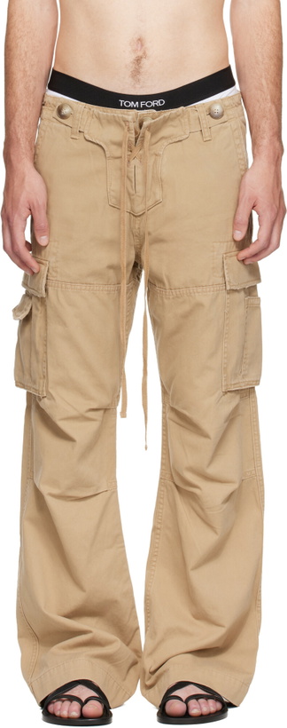 Photo: Raimundo Langlois Beige Double Fly Cargo Pants