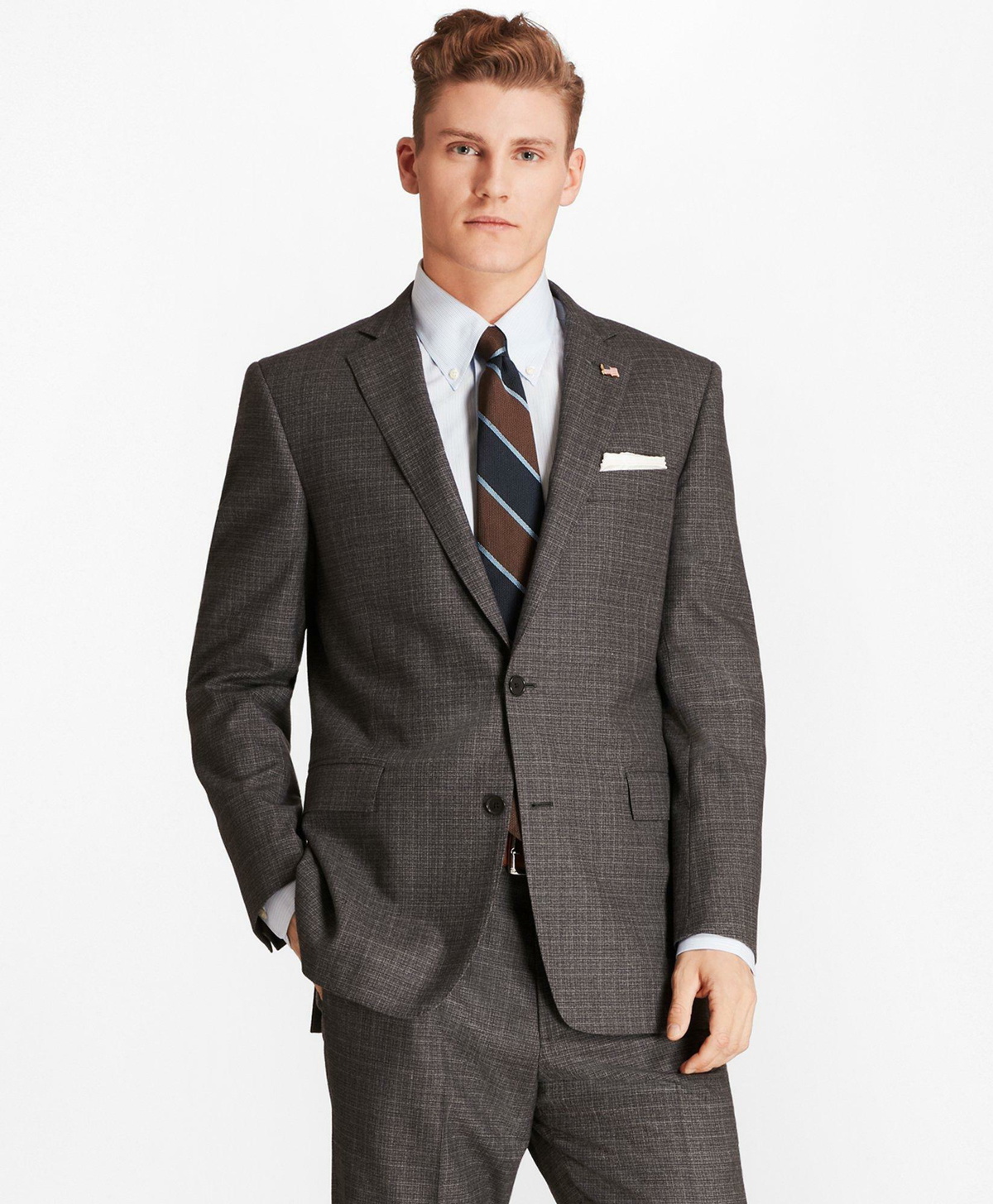 Photo: Brooks Brothers Men's Regent Fit Grey 1818 Suit