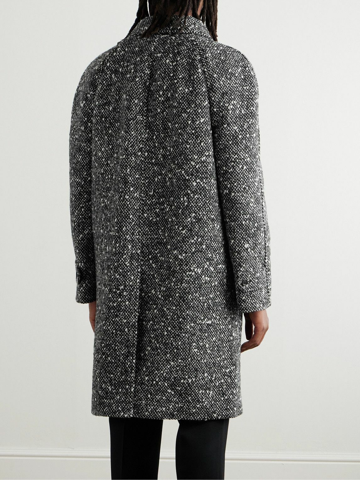 CELINE - Wool-Blend Tweed Coat - Black