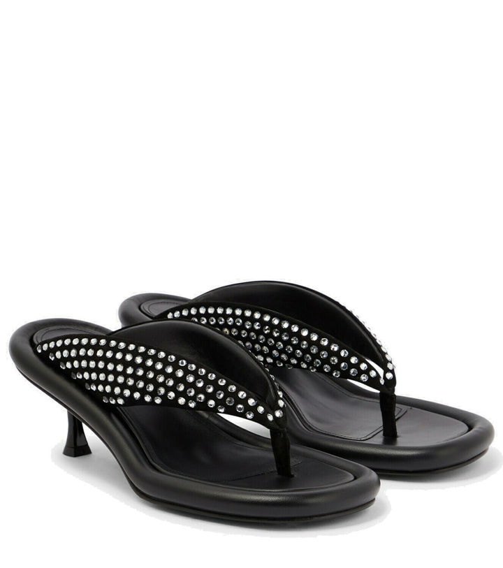 Photo: JW Anderson - Embellished leather sandals