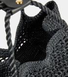Max Mara Basketmarine Medium crochet raffia shoulder bag