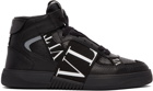 Valentino Garavani Black VL7N Mid-Top Sneakers