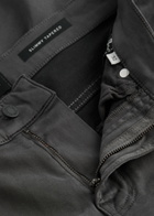 7 For All Mankind Slimmy Luxe Performace+ Tapered Stretch-cotton Chinos Grey