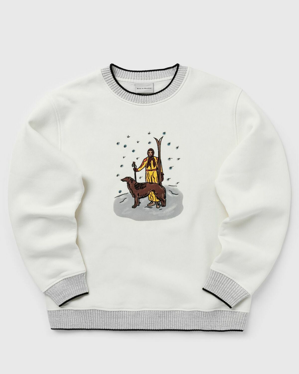 Drôle de Monsieur Le Sweatshirt Skieur White Men