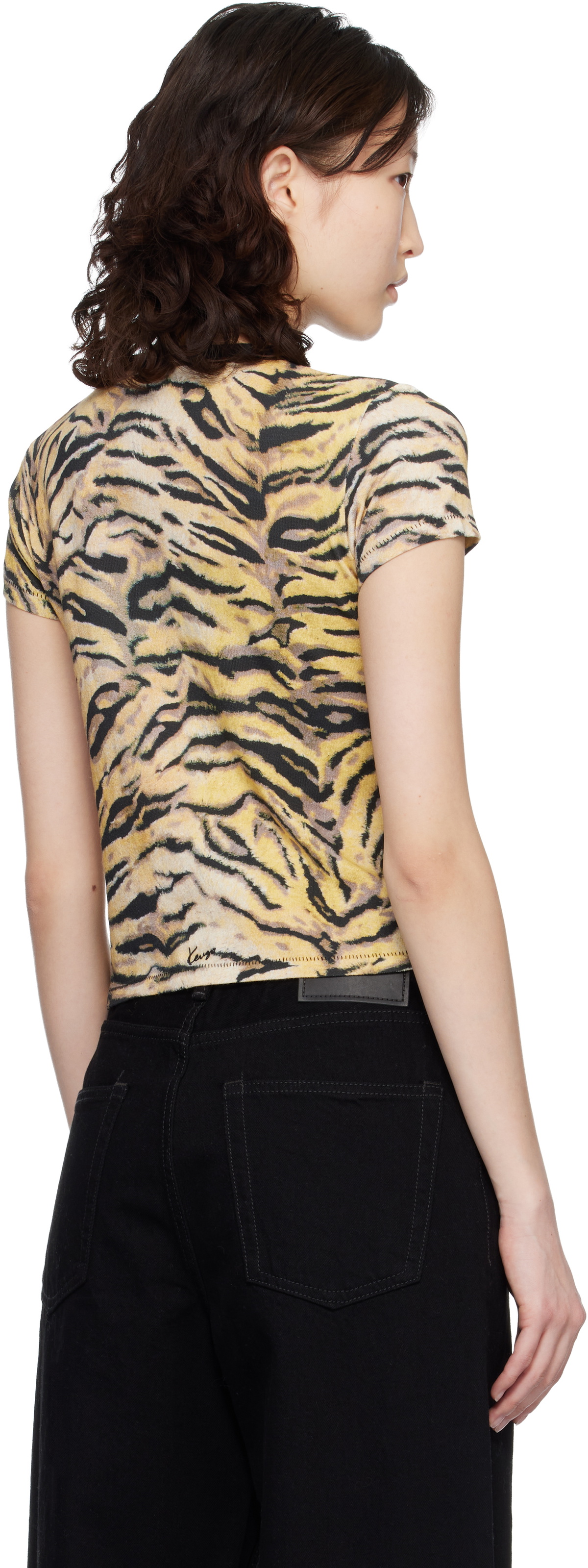 Kenzo Yellow Kenzo Paris 'KENZO Tiger' T-shirt