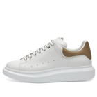 Alexander McQueen Men's Neoprene Canvas Tab Oversized Sneaker in White/Stone