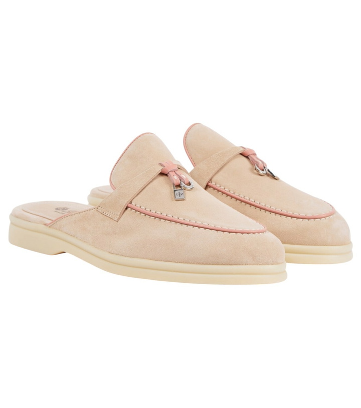 Photo: Loro Piana Summer Charms Walk suede slippers