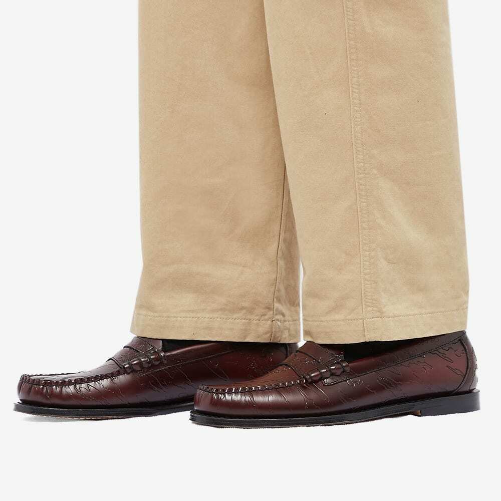 Bass Weejuns Men's GH Bass x Maharishi Larson Penny Loafer in Wine Leather