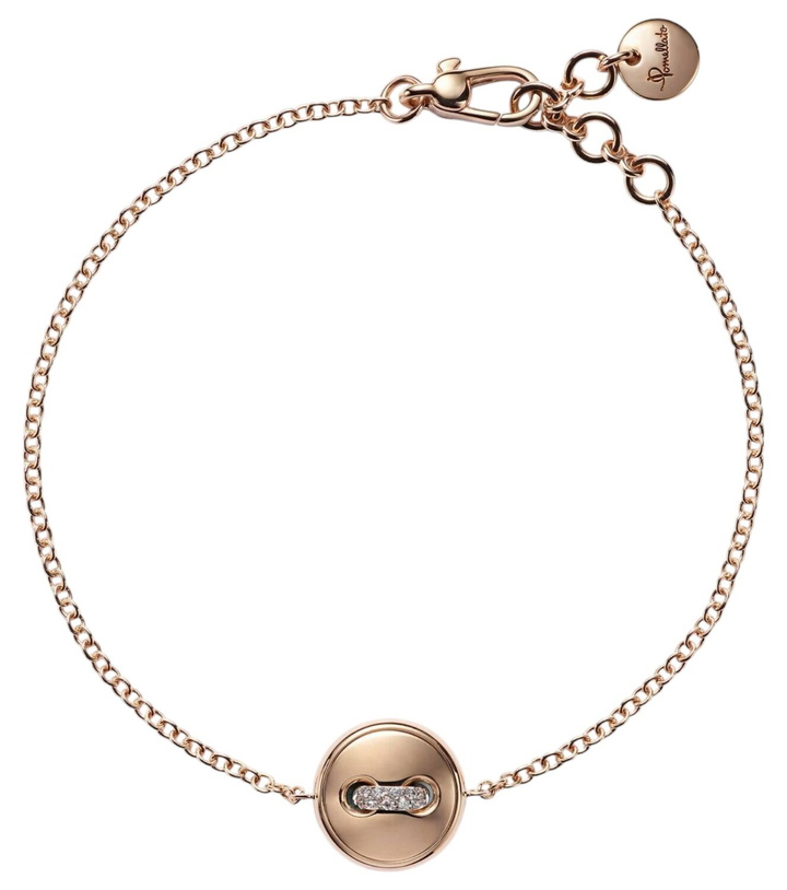 Photo: Pomellato Pom Pom Dot 18kt rose gold pendant bracelet with turquoise and diamonds