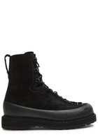 Stone Island Suede Hiking Boots Black