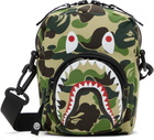 BAPE Green ABC Camo Mini Shark Bag