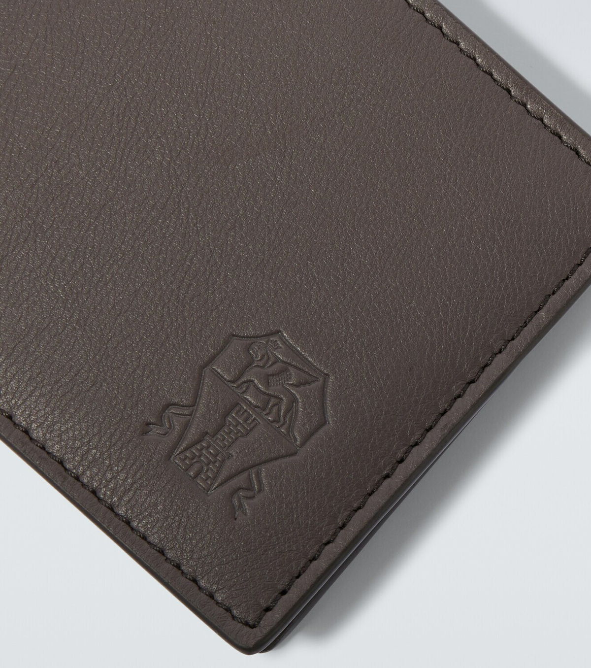 Brunello Cucinelli Logo debossed leather wallet