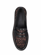 MOSCHINO - 25mm College Logo Jacquard Loafers