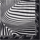 Jean Paul Gaultier Black & White Pareo Printed Mariniere Body Morphing Scarf