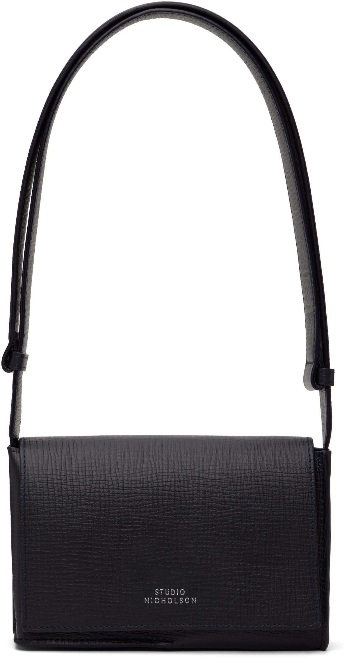Studio Nicholson Navy Meshi Mini Leather Bag