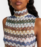 Missoni Knitted lamé tank top
