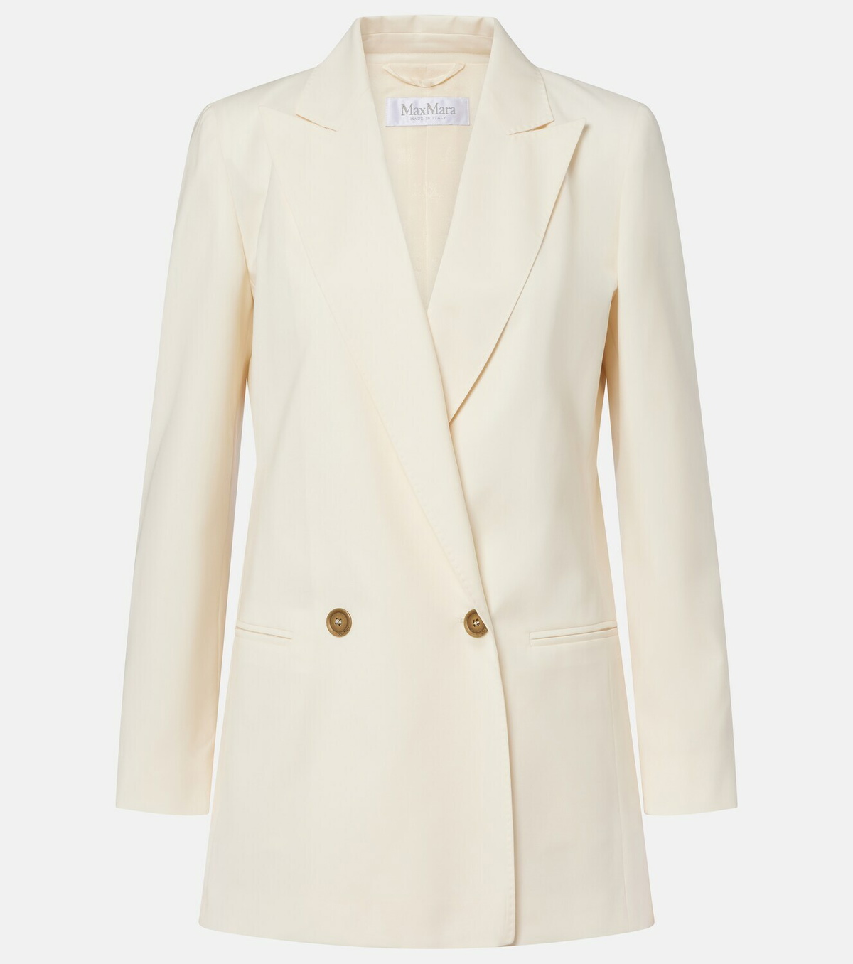 Max Mara Double-breasted virgin wool blazer