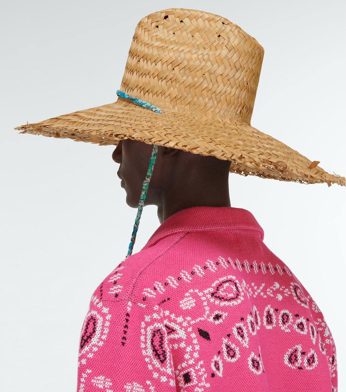 Alanui - Embellished raffia sun hat