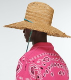Alanui - Embellished raffia sun hat