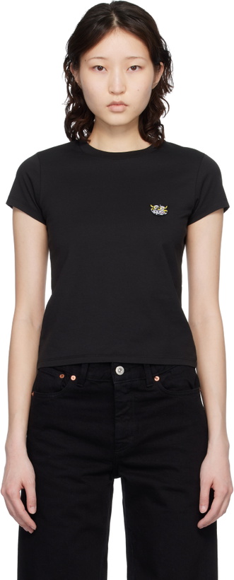 Photo: Kenzo Black Kenzo Paris 'KENZO Wild Tiger' Embroidered T-shirt