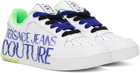 Versace Jeans Couture White Starlight Logo Sneakers
