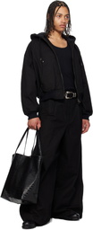 FUMITO GANRYU Black Deformed Active Jacket