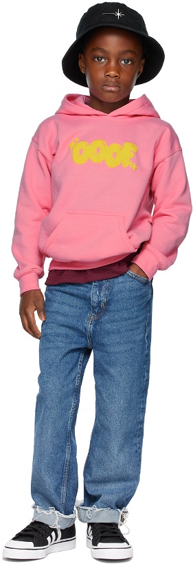 Photo: OOOF SSENSE Exclusive Kids Pink Puff Logo Hoodie