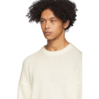 Issey Miyake Men White Low Gauge Sweater