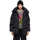 MM6 Maison Margiela Black Nylon Down Puffer Jacket