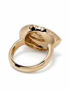 Harwell Godfrey 18K Yellow Gold Cleopatra’s Eye Diamond Ring