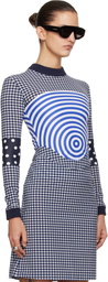Jean Paul Gaultier Navy & White 'The Vichy and Target' Top