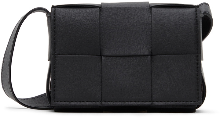 Photo: Bottega Veneta Black Cassette Pouch