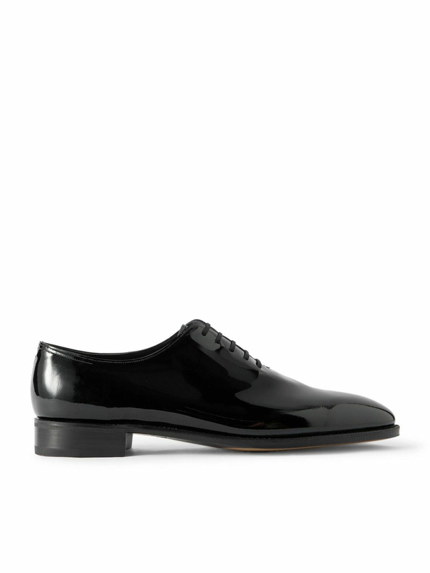 Photo: John Lobb - Marldon Whole-Cut Patent-Leather Oxford Shoes - Black