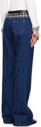 Chopova Lowena Blue Bump Carabiner Jeans