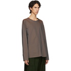 Lemaire Brown Poplin T-Shirt