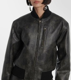Marant Etoile Crisley faux leather bomber jacket