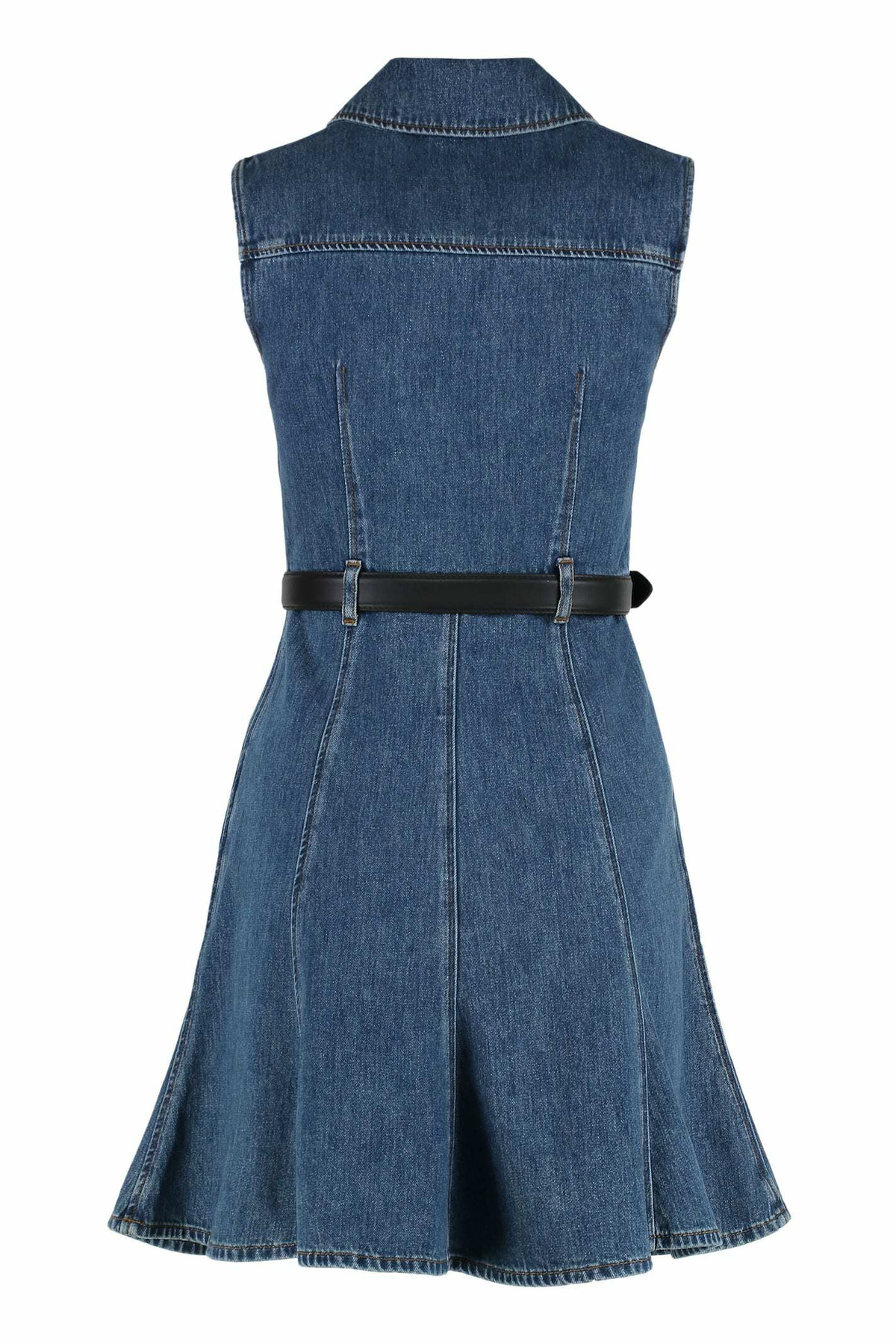 white christmas dresses Self-Portrait Denim Dress With Bow Detail Dresses Blue main image 1
