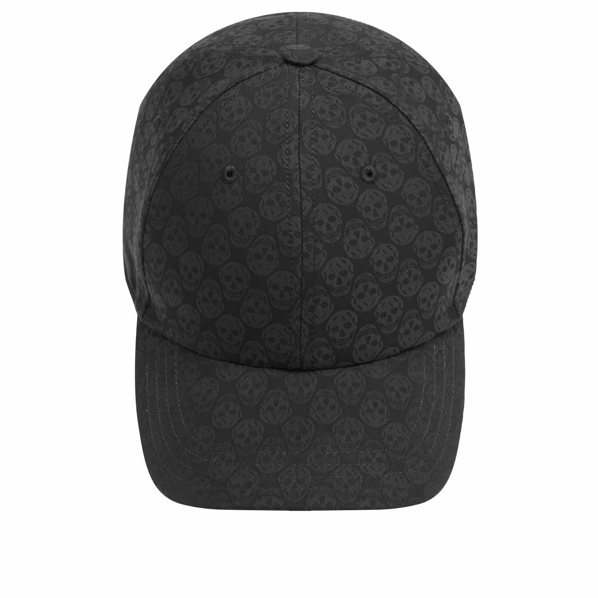 【関税込み】Skull Jacquard Hat - Alexander Mcqueen - Sky Bl Alexander McQueen Men's Skull Jacquard Cap in Black