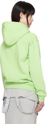 Dime Green Cursive Logo Hoodie